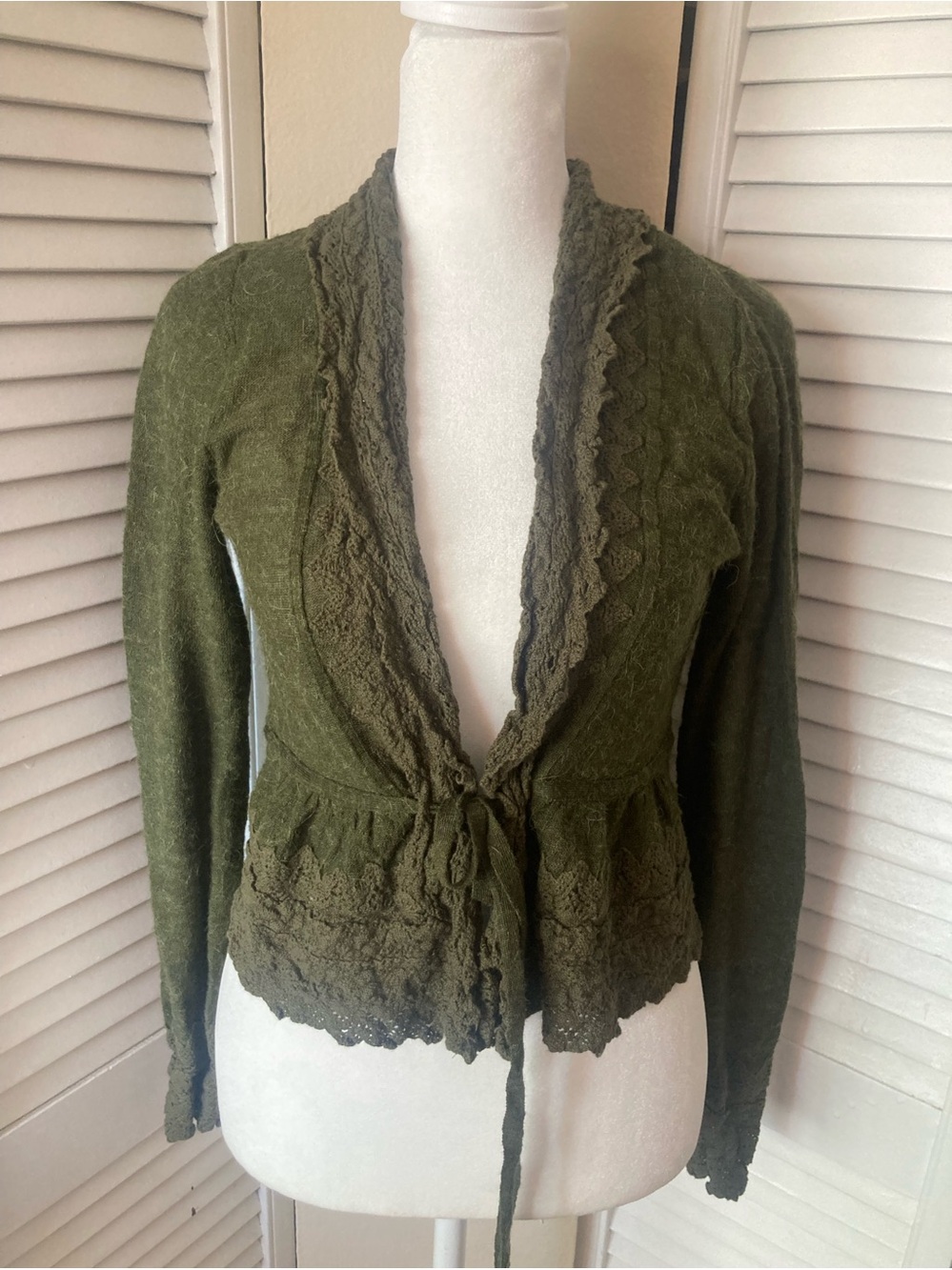 Anthropologie Guinevere Alpaca Blend Cardigan M